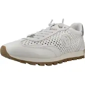 Carmela pour femme. 16311301-BLANCO Baskets en cuir 163113 blanc (38), Plat, Lacets, Casuel