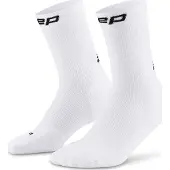 Cep Core Run Socks Mid Cut 5.0, chaussettes de course, homme, blanc