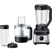 Braun JB7568BK PowerBlend 7, Blender, Argent, Noir