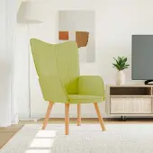 Prolenta Maison Exclusive - Fauteuil relax en tissu vert