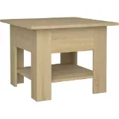 Syfax Table basse chêne sonoma 55x55x42 cm bois d'ingénierie