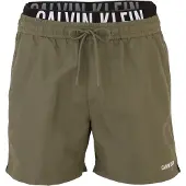 Calvin Klein Shorts de bain 'Intense Power' olive / noir / blanc