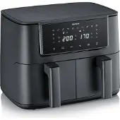 Severin FR 2463 Double 8 L Autonome 2600 W Friteuse d’air chaud Noir