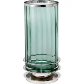 Quintiesse Lampe de table Arno vert et argent 1xGX53x9W, verre, dimensions : 36,4 x 17,1 x 17,1 cm, IP20,