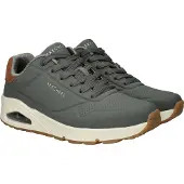 SKECHERS Baskets basses 'Uno - Suited On Air' olive / blanc