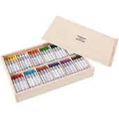 Havo Crayons de cire Creall dans une boîte de rangement, 144dlg.