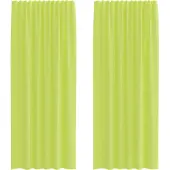 vidaXL Rideaux En Voile À ?illets 2 Pcs Vert Pomme