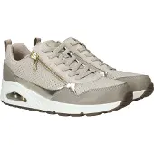 SKECHERS Baskets basses 'Uno - Metallic Sliders' beige