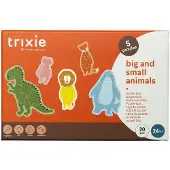 Trixie Jouets puzzle - Boîte de puzzles « Petits et grands animaux » (5 pièces)