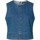 Pieces Chemisier 'PCSILKE' bleu denim