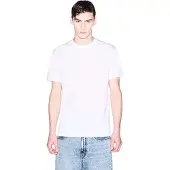 Armani Exchange pour homme. XM002450AF10356U0009 T-shirt blanc gaufré (S), Casuel, Coton, Manche courte