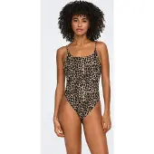 ONLY Maillot de bain 'ONLJulietta' brocart / cappuccino / noir
