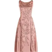 Vera Mont Robe de cocktail rose ancienne / noir