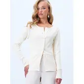 Trend Alaçatı Stili Cardigan écru