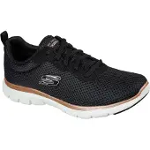 SKECHERS Baskets basses 'Flex Appeal 4.0' noisette / noir