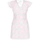 Mymo Robe bleu clair / rose clair / noir / blanc
