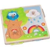 Sonstige Verlage Goki Casse-tête en bois avec arrière-plan, 4 pièces.