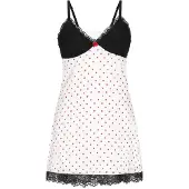 Mymo Robe rouge / noir / blanc cassé