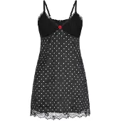 Mymo Robe noir / blanc cassé