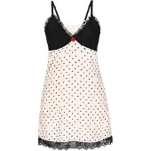 Mymo Robe rouge / noir / blanc cassé