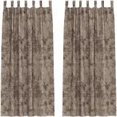 vidaXL Rideaux en velours avec tringles 2 pièces Cappuccino 260 x 140 cm Velours