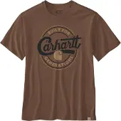 Carhartt Script Short Sleeve T-shirt Marron M Homme