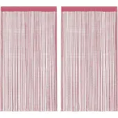 vidaXL Rideaux à fils 2 pcs. rose 140x250 cm