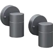 vidaXL Lampes murales extérieures 2 pcs. Acier inoxydable Rayonnement descendant