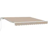 Syfax Auvent rétractable électrique Beige 350 x 250 cm