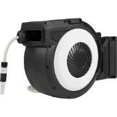 Northix Retractable Garden Hose Reel, 30m Hose, Wall Mount Set