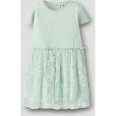 Name it Robe 'NMFFloral' or / menthe / blanc