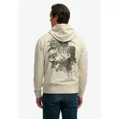 Superdry Sweat-shirt beige / noir