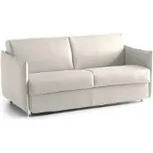 Dmora Trissino - Canapé-lit 2 Places, 180x95 cm Beige, Déhoussable Italy