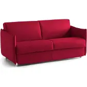 Dmora Trovo - Canapé-lit 2 places, 180x95 cm rouge, déhoussable Italy