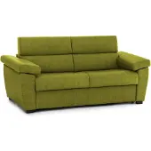 Dmora Trino - Canapé-lit 3 places, 225x95 cm vert, déhoussable Italy