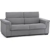 Dmora Nus - Canapé-lit 3 places, 225x95 cm gris, déhoussable Italy