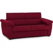 Dmora Contrada - Canapé-lit 2 places, 205x95 cm Rouge, Déhoussable Italy