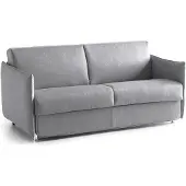 Dmora Trissino - Canapé-Lit 2 Places, 180x95 cm Gris, Déhoussable Italy