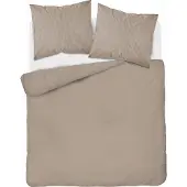 Detexpol Adamash literie 160x200 taupe beige foncé rayures monochromes 1 cm Pure