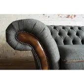 AEA Chesterfield Design Luxus Polster Sofa Couch Sitz Garnitur Leder #198