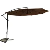 Rojaplast Parasol en métal 8080 ø 350 cm marron