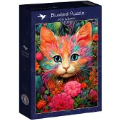Bluebird Puzzle Puzzle Chaton et Fleurs - 1000 pièces