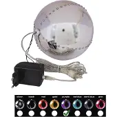 Europalms Boule de neige LED 15cm, violet (83501248)