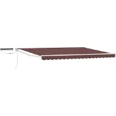 vidaXL Auvent Rétractable Électrique Marron 5 X 3 M