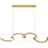 Maytoni Node LED Suspension, lampe à suspendre 4x 40W couleur or 90Ra blanc chaud (650 lm)