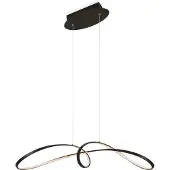 Maytoni Curve LED Suspension, lampe à suspendre 42W Noir 85Ra Blanc neutre (2800 lm)