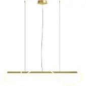 Maytoni Tau LED Suspension, lampe à suspendre 30W couleur or blanc chaud (1250 lm)