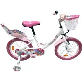 Volare Vélo enfant Unicorn 16 pouces, blanc