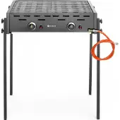 Hendi Gril à gaz Roast-Master Pro noir, Noir, 11,6kW, 790x560x(H)900mm