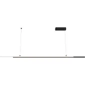 Maytoni Halo LED Suspension, lampe à suspendre 2x 48W Noir Blanc Neutre (1100 lm)